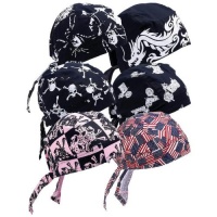 Diamond Plate 6Pc Assorted Cotton Skull Caps Diamond Plate 6Pc Assorted Cotton Skull Caps