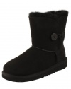 UGG Australia Infants' Bailey Button Toddler Suede Boots,Black,7 Child US
