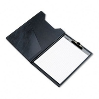 Samsill Pad Holder, Heavyweight Sealed Vinyl, Brass Clip, Inside Front Pocket, Black (71410) Samsill Pad Holder, Heavyweight Sealed Vinyl, Brass Clip, Inside Front Pocket, Black (71410)