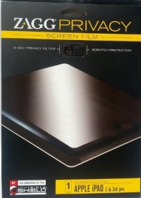 ZAGG InvisibleSHIELD Privacy Screen for Apple iPad 2/3 (Screen)(PVAPPIPAD3S) ZAGG InvisibleSHIELD Privacy Screen for Apple iPad 2/3 (Screen)(PVAPPIPAD3S)