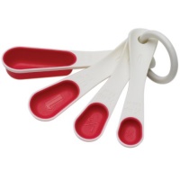 Chef'n SleekStor Nesting Spoons, Cherry Color Chef'n SleekStor Nesting Spoons, Cherry Color