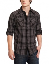 Modern Culture Men's Long Sleeve Woven Plaid Shirt Modern Culture Men's Long Sleeve Woven Plaid Shirt