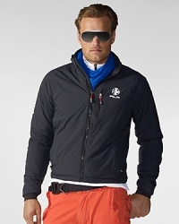The Polar Hybrid Jacket blends featherweight comfort and contemporary style with ultra-soft pieced paneling and a sleek, streamlined silhouette. The Polar Hybrid Jacket blends featherweight comfort and contemporary style with ultra-soft pieced paneling and a sleek, streamlined silhouette.