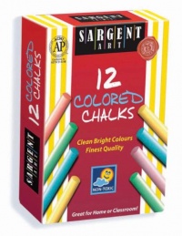 Sargent Art 66-2010 12-Count Colored Dustless Chalk Sargent Art 66-2010 12-Count Colored Dustless Chalk