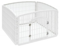 IRIS Indoor/Outdoor Plastic Pet Pen, 4 Panels IRIS Indoor/Outdoor Plastic Pet Pen, 4 Panels