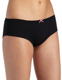 Betsey Johnson Women's Cotton Stretch with Lace Boyshort Panty Betsey Johnson Women's Cotton Stretch with Lace Boyshort Panty