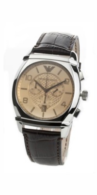 Emporio Armani Classic Chronograph Amber Dial Mens Watch AR0348 Emporio Armani Classic Chronograph Amber Dial Mens Watch AR0348