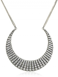 LYRALOVESTAR by crystal streets Eclipse Evening Safiya Silver Oxidized Plated Swarovski Crystal Pave Necklace LYRALOVESTAR by crystal streets Eclipse Evening Safiya Silver Oxidized Plated Swarovski Crystal Pave Necklace