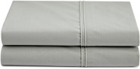 Calvin Klein Home Solid Percale Double Row Cord King Pair Pillowcases, Pale Gray Calvin Klein Home Solid Percale Double Row Cord King Pair Pillowcases, Pale Gray