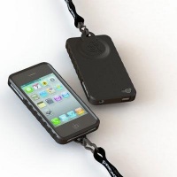 Snow Lizard Tek Boot - Smooth Black - Iphone 4/4s Lanyard Case Cover Snow Lizard Tek Boot - Smooth Black - Iphone 4/4s Lanyard Case Cover