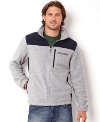 Laid-back cool. When the air is starting to chill, this remarkable lightweight jacket by Nautica will be the one to wear before heading out the door. Laid-back cool. When the air is starting to chill, this remarkable lightweight jacket by Nautica will be the one to wear before heading out the door.