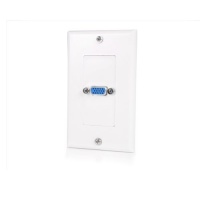 StarTech.com VGAPLATE Single Outlet 15-Pin Female VGA Wall Plate - White StarTech.com VGAPLATE Single Outlet 15-Pin Female VGA Wall Plate - White