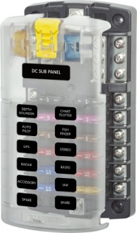 Blue Sea Systems 5026 ST Blade Fuse Block with Cover Blue Sea Systems 5026 ST Blade Fuse Block with Cover