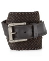 Keep it all together with this braided belt from John Varvatos Star USA, distressed for authentic, rugged appeal.