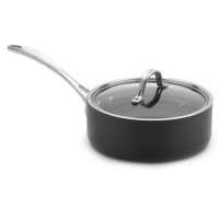 Calphalon 2.5-qt. Commercial Hard-Anodized Shallow Sauce Pan. Calphalon 2.5-qt. Commercial Hard-Anodized Shallow Sauce Pan.
