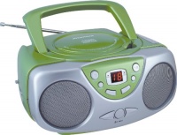 Sylvania SRCD243 Portable CD Player with AM/FM Radio, Boombox (Green) Sylvania SRCD243 Portable CD Player with AM/FM Radio, Boombox (Green)