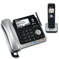 AT&T 86109 DECT 6.0 Corded/Cordless Phone, Silver/Black, 1 Base and 1 Handset AT&T 86109 DECT 6.0 Corded/Cordless Phone, Silver/Black, 1 Base and 1 Handset