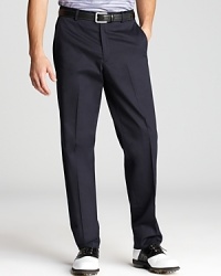 Your golf swing requires a steady base, just like your classic style. A high-performance flat-front trouser answers the call. From Bobby Jones. Your golf swing requires a steady base, just like your classic style. A high-performance flat-front trouser answers the call. From Bobby Jones.