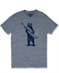 Heed the call of the wild and catch that wave with this rad graphic tee from Lucky Brand Jeans. Heed the call of the wild and catch that wave with this rad graphic tee from Lucky Brand Jeans.