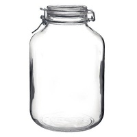 Bormioli Rocco Fido Round Clear Jar, 169-Ounce Bormioli Rocco Fido Round Clear Jar, 169-Ounce