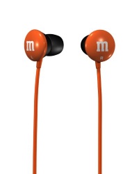 Maxell 190553 M&M'S Lightweight Earbuds, Orange Maxell 190553 M&M'S Lightweight Earbuds, Orange