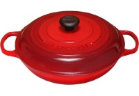 Le Creuset Signature Enameled Cast-Iron 3-1/2-Quart Round Braiser, Cherry Le Creuset Signature Enameled Cast-Iron 3-1/2-Quart Round Braiser, Cherry