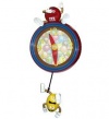 M&M M9WC1 Pendulum Wall Clock (Red)