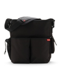 Sporty and durable, Skip Hop's Duo Deluxe diaper bag is sure to pass the test of time. Sporty and durable, Skip Hop's Duo Deluxe diaper bag is sure to pass the test of time.