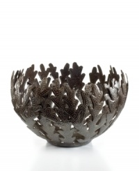 Made entirely of recycled steel, the Coral bowl is intricately cut and hammered by Haitian metal artisans to evoke the life-giving sea that laps their shores. Rich texture in its crisscrossed branches add to the special nature of each handmade piece. Made entirely of recycled steel, the Coral bowl is intricately cut and hammered by Haitian metal artisans to evoke the life-giving sea that laps their shores. Rich texture in its crisscrossed branches add to the special nature of each handmade piece.