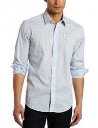 Victorinox Men's Ertsfield Stretch Poplin Gingham Shirt, River Blue, Medium Victorinox Men's Ertsfield Stretch Poplin Gingham Shirt, River Blue, Medium