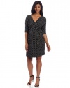 Three Seasons Maternity Women's Dolman Sleeve Faux Wrap Dress