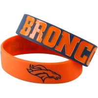 NFL Denver Broncos Bulky Bandz Bracelet 2-Pack NFL Denver Broncos Bulky Bandz Bracelet 2-Pack
