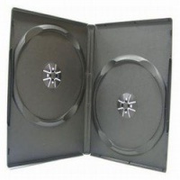 100 Pack 14mm Black Standard Double DVD Case 100 Pack 14mm Black Standard Double DVD Case