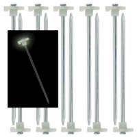10pc Glow-in-the-Dark Tent Stakes - 10 Steel Peg 10pc Glow-in-the-Dark Tent Stakes - 10 Steel Peg