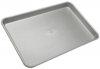 USA Pans 10 x 15 x 1 Inch Aluminized Steel Jellyroll Pan with Americoat USA Pans 10 x 15 x 1 Inch Aluminized Steel Jellyroll Pan with Americoat