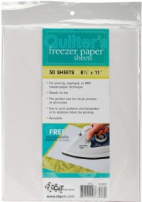 Quilter's Freezer Paper Sheets 8-1/2 Inch x11 Inch 30/pkg Quilter's Freezer Paper Sheets 8-1/2 Inch x11 Inch 30/pkg