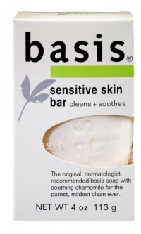 basis Sensitive Skin Bar, Cleans + Soothes, 4-Ounce Bars (Pack of 6) basis Sensitive Skin Bar, Cleans + Soothes, 4-Ounce Bars (Pack of 6)