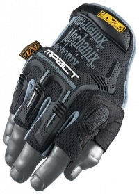 Mechanix Wear MFL-05-500 M-Pact Fingerless Glove, Black, Medium/Large Mechanix Wear MFL-05-500 M-Pact Fingerless Glove, Black, Medium/Large