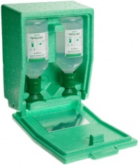 Bel-Art, Scienceware, 248805002, Eye Wash, 0.9% Saline, 2x500ml, Covered Station Bel-Art, Scienceware, 248805002, Eye Wash, 0.9% Saline, 2x500ml, Covered Station