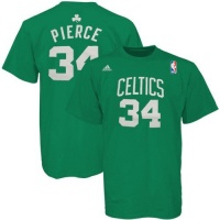 Paul Pierce adidas Name and Number Boston Celtics T-Shirt Paul Pierce adidas Name and Number Boston Celtics T-Shirt