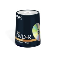 TDK 4.7GB 16x DVD-R 100-Pack Spindle TDK 4.7GB 16x DVD-R 100-Pack Spindle