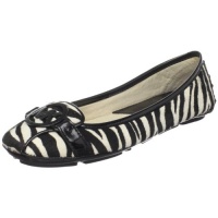 MICHAEL Michael Kors Women's Fulton Haircalf Moccasin,Black/White,6 M US MICHAEL Michael Kors Women's Fulton Haircalf Moccasin,Black/White,6 M US