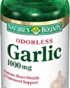 Nature's Bounty Odorless Garlic 1000mg, 100 Softgels (Pack of 3)