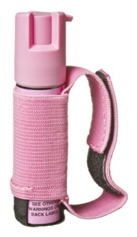 SABRE RED Police Strength Pepper Spray - Runner Model with Pink Hand Strap & 35 shots, 5Xs more than competition for max protection! SABRE RED Police Strength Pepper Spray - Runner Model with Pink Hand Strap & 35 shots, 5Xs more than competition for max protection!