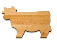 J.K. Adams 14-Inch-by-10-Inch Maple Wood Cutting Board, Cow-Shaped J.K. Adams 14-Inch-by-10-Inch Maple Wood Cutting Board, Cow-Shaped