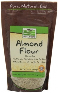 NOW Foods Almond Flour Pure , 10 Ounce Bags (Pack of 4) NOW Foods Almond Flour Pure , 10 Ounce Bags (Pack of 4)
