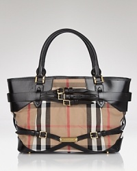 Burberry Tote - Bridle House Check Medium Lynher Burberry Tote - Bridle House Check Medium Lynher