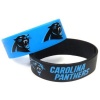 NFL Carolina Panthers Silicone Rubber Bracelet Set, 2-Pack