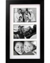 Malden Linear Wood Matted 4x6 Collage Black Picture Frame