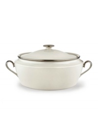 Beautiful in its simplicity, this white bone china features a timeless, elegant design. The pristine bone china is accented by a single, shimmering band of platinum. The understated beauty of this china will add a refined sophistication to your dining experience for years to come. Beautiful in its simplicity, this white bone china features a timeless, elegant design. The pristine bone china is accented by a single, shimmering band of platinum. The understated beauty of this china will add a refined sophistication to your dining experience for years to come.